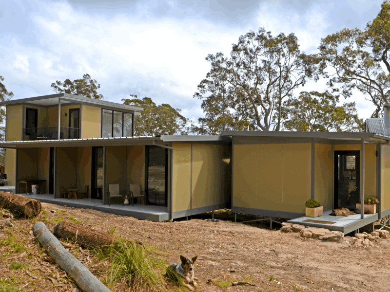 MAAP House hybrid panelised modular homes-the Cellito double storey large family home external