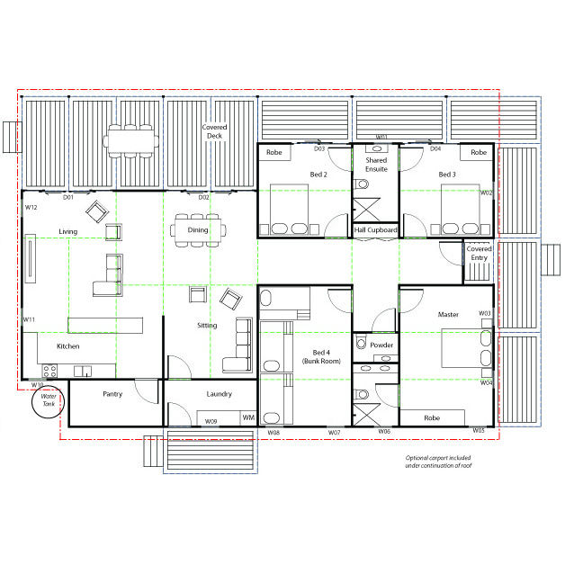 MobiriseMAAP House Hybrid Panelised Modular Floorplan Drawing Factory Build