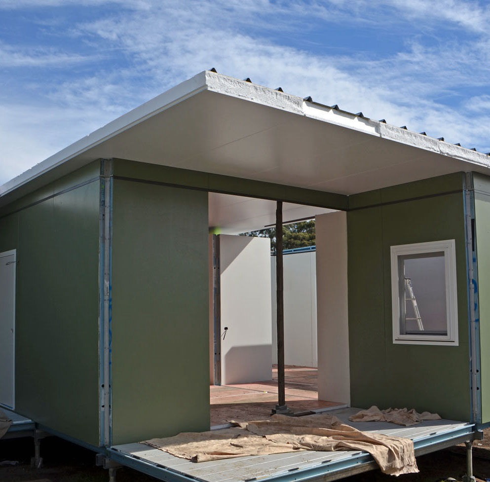MAAP House Hybrid Panelised Modular on-site assembly installation building